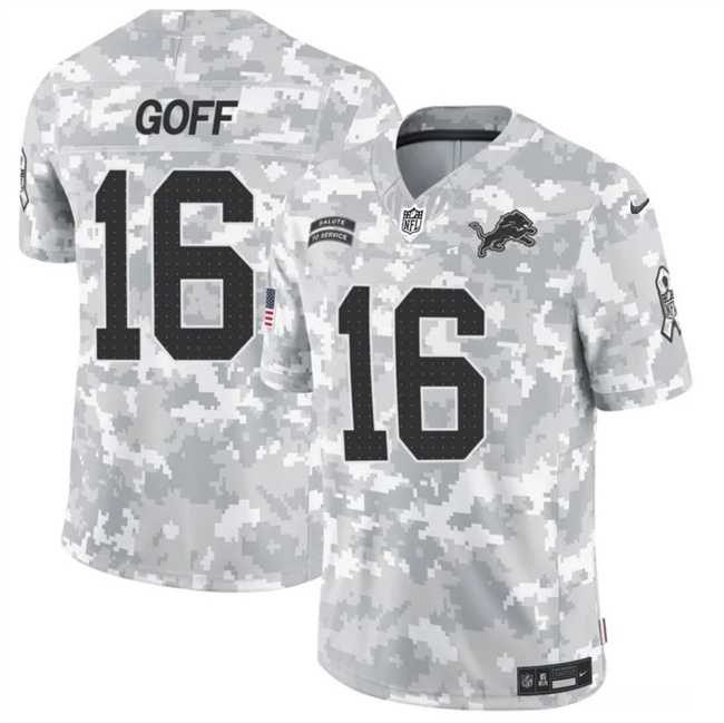 Men%27s Detroit Lions #16 Jared Goff 2024 F.U.S.E Arctic Camo Salute To Service Limited Stitched Football Jersey Dzhi